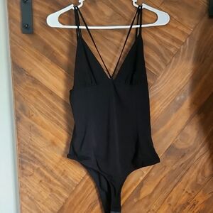 Zara Black Strappy Bodysuit